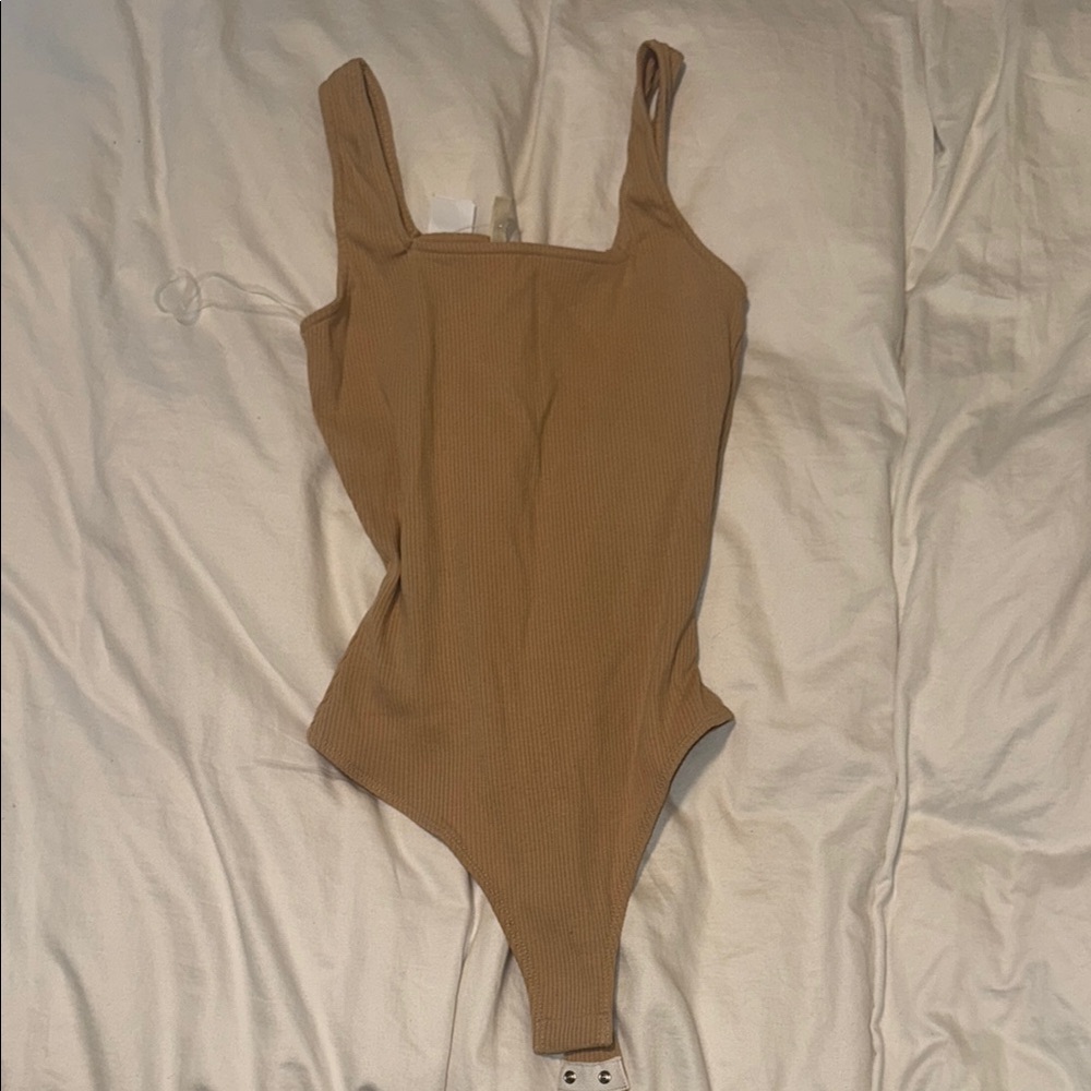 Tan Bodysuit Tank